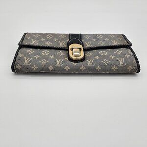 Authentic Louis Vuitton Portefeuille Sara Monogram Idylle Bifold Long Wallet